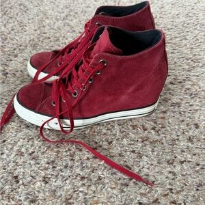 Converse Women's Burgundy High-Top Sneakers